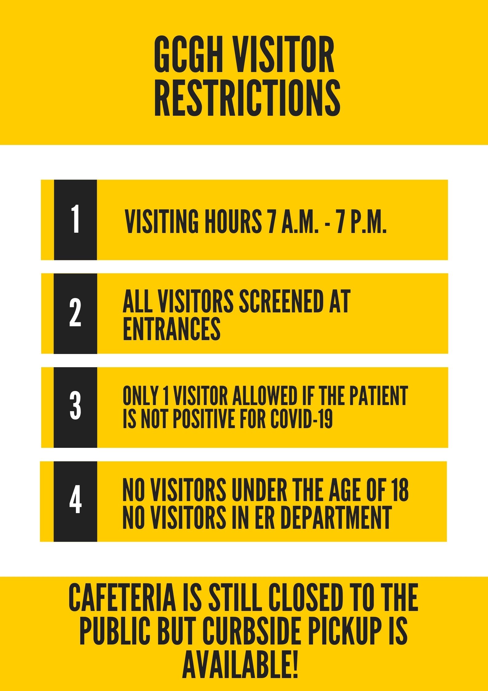 Gcgh Visitor restrictions 1